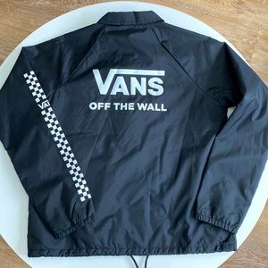 Vans Black & White Lightweight Jacket Size Large